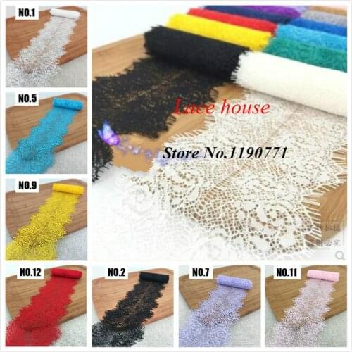 Free shipping 15M/pack width 9cm diy exquisite classic eyelash lace decoration embroidery lace trim