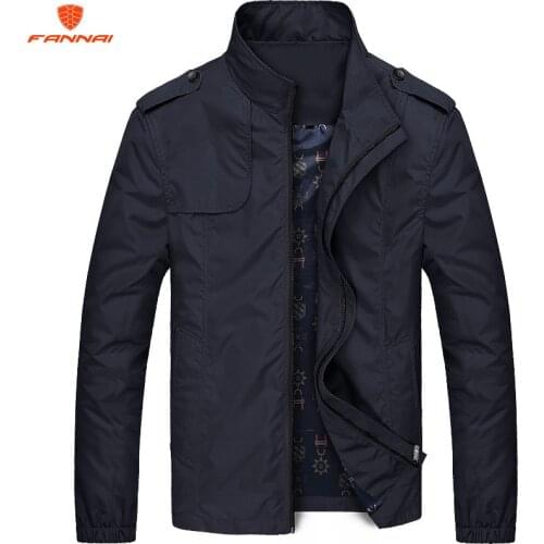 Mens Jackets Spring Autumn Casual Coats Solid Color Mens Sportswear Stand Collar Slim Jackets Male Bomber Jackets 4XL