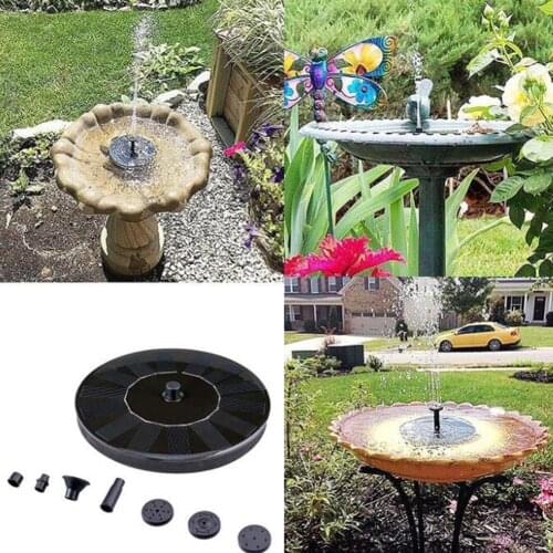 Mini Solar Powered Fountain Garden Pool Pond Solar Panel Floating Fountain Garden Decoration Water Fountain For Summer Swimming