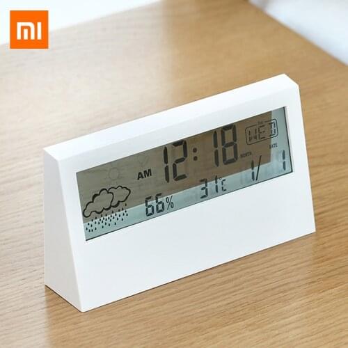 Xiaomi Multifunctional electronic alarm clock student mute simple and creative childrens bedroom bedside smart digital clock
