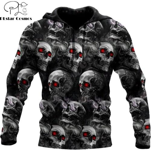 Skull Funny Pattern 3D All Over Printed Mens autumn Hoodie Harajuku Unisex Casual Pullover Streetwear Jacket Tracksuits DK208