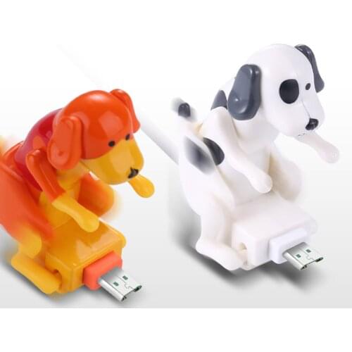 Small Stray Puppy Micro USB Charging Data Cable for Apple Android Phone Portable Cute Dog Smartphone Charger Line Prank Gifts