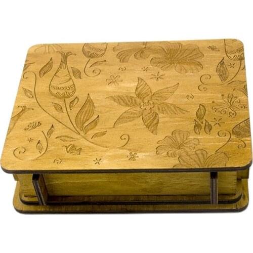 The New Wooden Exquisitely Carved Puzzle Organ Unlocking Magicbrain-Burning Nine-Linked Board Game Storage Box Board Games Box