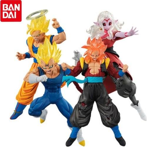 Bandai Genuine EX Gashapon Dragon Ball Super VS14 Series Character Model Dolls Goku Vegeta Gogeta Android 21 Collectible Toys
