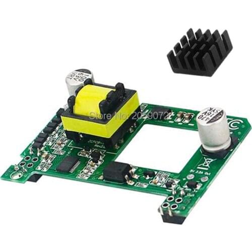 Raspberry Pi 3B+/4B POE HAT（C）Power over Ethernet HAT, with heatsink