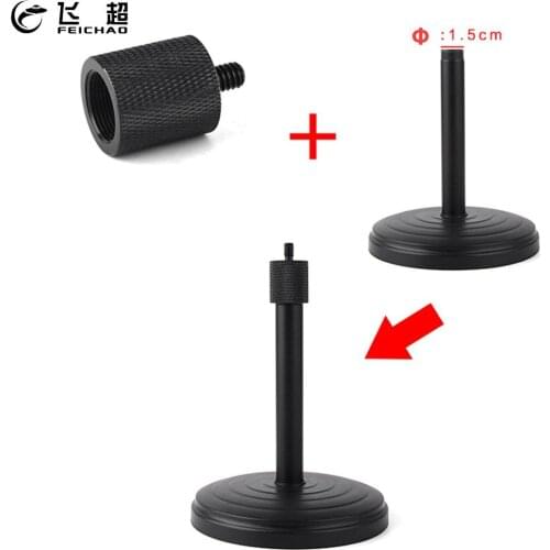 Aluminum Alloy Threaded Screw Adapter 1x 5/8" Female to 1/4" Male for Microphone Stand Tripod Flash Light Bracket Mic Converter