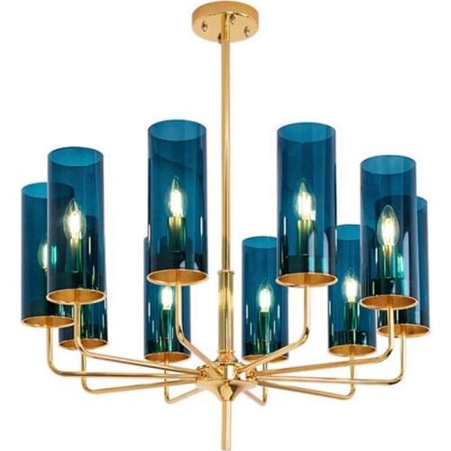 Luxury Art Glass Chandeliers Postmodern Minimalist Chandelier for Living Room Restaurant Dining Room