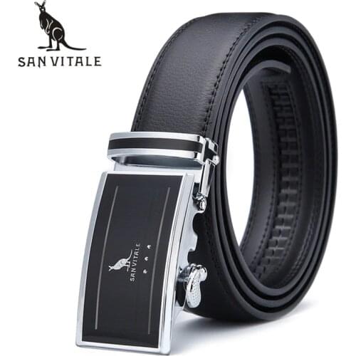 SAN VITALE Leather Belts For Men