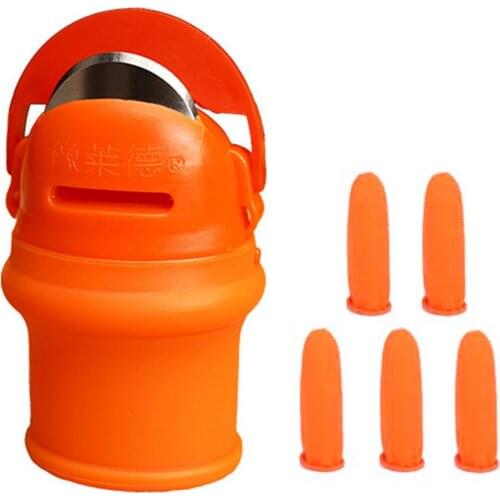 Silicone Thumb Knife Finger Protector Vegetable Harvesting Knife Plant Blade Scissors Cutting Rings Garden Tools