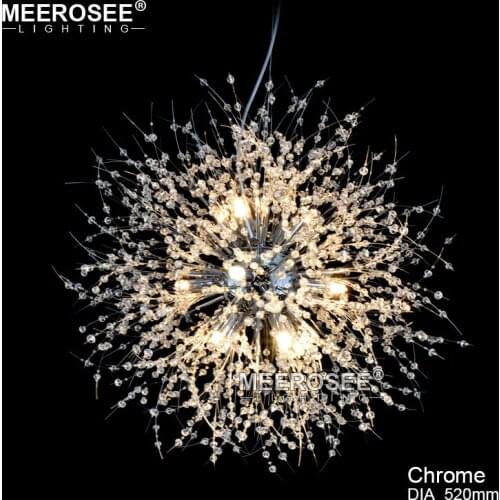 Modern Crystal Pendant Light Fixture Hanging Light Crystal Lamparas for Living room Dining room Drop Lamp luminaire Home Lustre