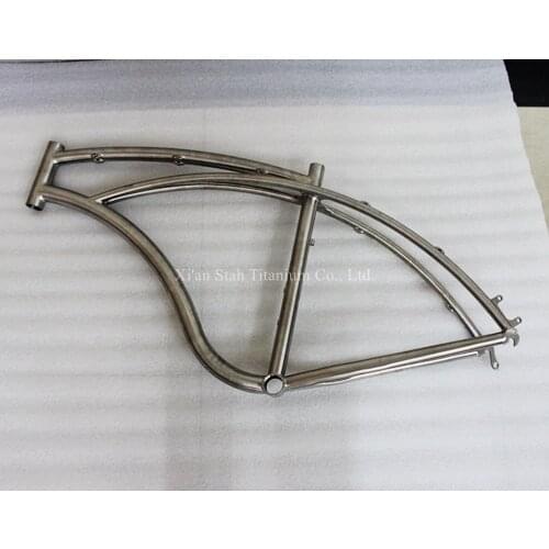 Titanium Gr5 Mainframe 16.5 inch 1.7Kg 18 inch 1.8Kg Newsboy for 26 inch Wheel Disk Brake Glossy Matte Finshing