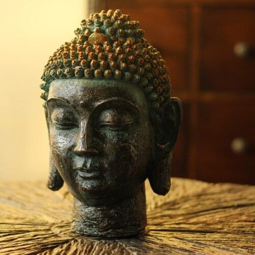 The living room decoration crafts creative resin retro Home Furnishing Decor furnishings Shakya Mani Buddha head