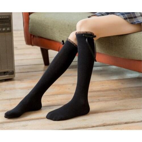 Japanese JK School Uniform Below Knee Socks with lace Lolita Stocking D224