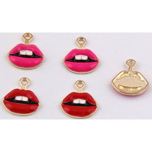 10pcs/lot Jewelry Making Drip Alloy Charm Pendant Accessories Enamel Charm hand made Diy jewelry accessories