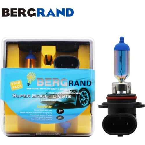 2PCS HB4 9006 6000K Xenon Car Halogen Lamp 12V 55W Platinum Head Lamp Fog Lights Hard Glass P22d Blue White Light Car Lights