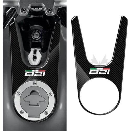 3D Carbon-look Motorcycle Tank Pad Protector Decal sticker Case for Ducati Monster 821 2015-2017