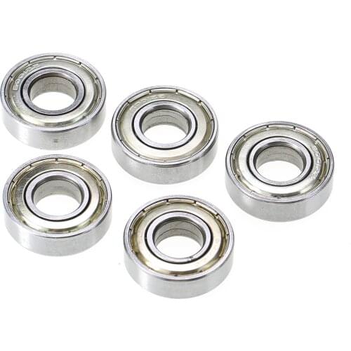 5 Pieces 12mm * 28mm * 8mm 6001ZZ Ball Bearing Mini Deep Groove Ball Bearing For Mechanical Transmission Shafts