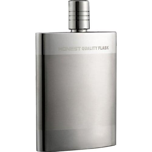 5 Oz HONEST Portable Hip Flask Silver Flagon Kettle 304 Food Grade Stainless Steel 115mm*71mm