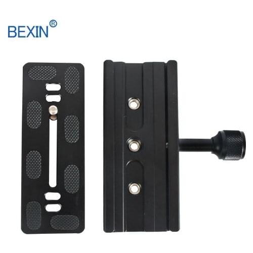 BEXIN QR120 Aluminum Conversion Telephono Bracket QR Clamp with 1/4 to 3/8 Conversion for Arca Swiss Tripod Camera