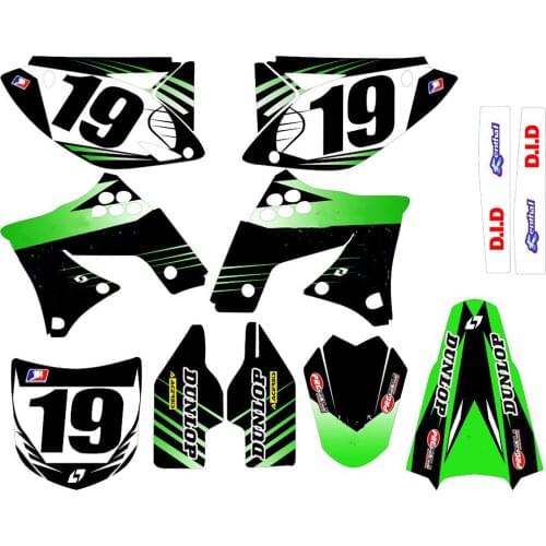 Free Customized Motorcycle 3M graphics stickers decals Kits For Kawasaki KX250F KXF250 2009 2010 2011 2012 For Kawasaki 250 KXF