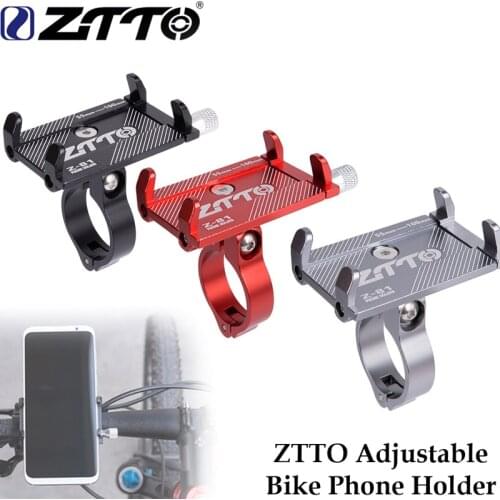 ZTTO aluminum alloy bike phone holder Reliable Mount Universal Mobile Cell GPS Metal Motorcycle Holder on MTB Road bike bracket