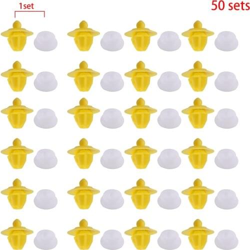 50Pcs/Set New Car Door Moulding Wheel Arch Trim Clips Fit For Land Rover Discovery 3 4 Range Rover Sport Freelander 1 2