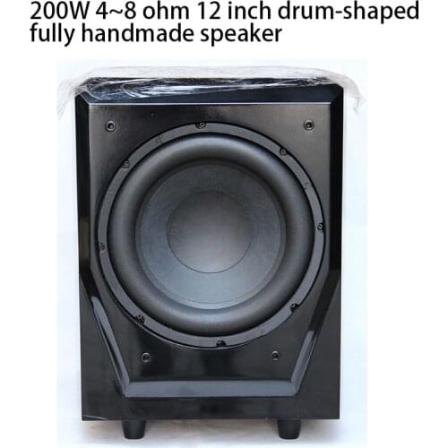 200W 4~8 Ohm 12-inch Drum-shaped All-hand-made Speakerspray-painted High-power Speaker Fever-level with Amplifieractive Bass
