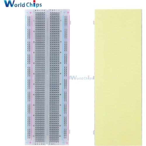 Breadboard 830 Point Solderless PCB Bread Board MB-102 MB102 Test Develop DIY Transparent