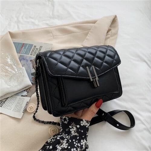 Fashion Diamond Line Square Shoulder Bags For Women Luxury Designer Flap Crossbody Bag Female Handbag and Purses with Handle