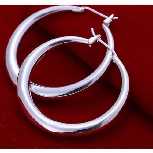 Fashion Earring Jewelry Smooth Round Ring Earrings Ear Hoop Earrings Accessories Gift For Women