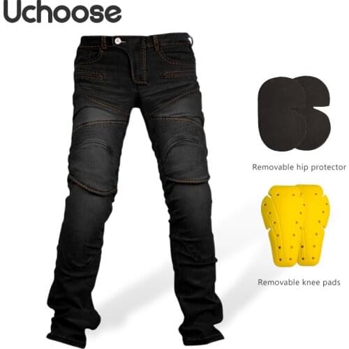 Motorcycle Pants Pantalon Moto Motocross Casual Riding Motorbike Touring Moto Black Pant Motorcycle Jean Trouser Protective Gear