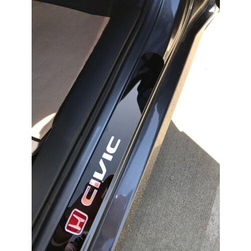 Honda Civic FC5 2017 Post Plexi Door Sill Kit (4 Piece) car Door Sill Pad Door Foot Pad Plate pedal cover