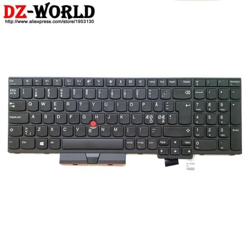 New/orig NDC Nordic Danish Norway Sweden Keyboard for Lenovo Thinkpad T570 P51S T580 P52S Laptop Teclado 01ER540 01EN968