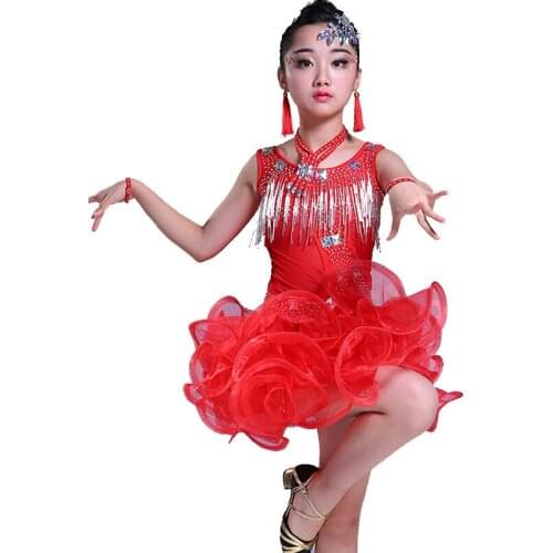 New 2020 Latin Dance Dress Kids/Girls/Lady New Sexy Fringe Salsa/Ballroom/Tango/Rumba/Samba/Latin Dresses For Dancing Costume