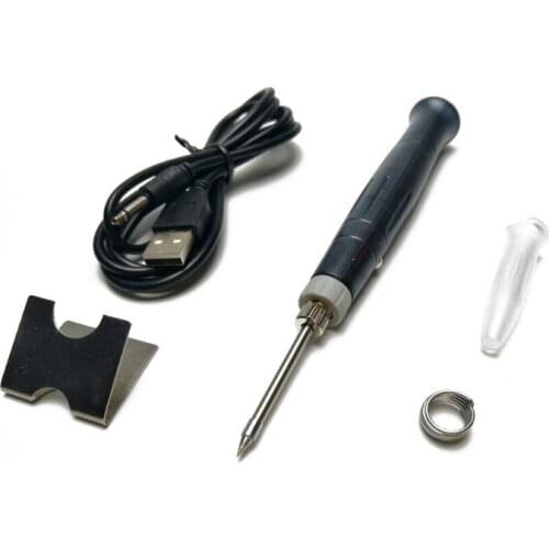 Portable USB 5V 8W SOLDERING IRON PEN KIT with Led Indicator in Retail Package