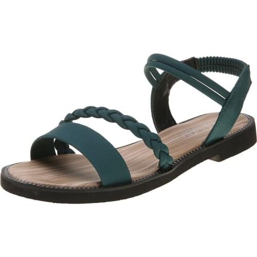 2021 New Fashion Sandals Women Shoes casual Flat Sandals Summer Rhinestone Ladies Shoes for ladies outdoor Sandals