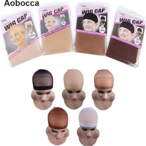 Wig Cap 10 Pieces Hair net for Weave Hairnets Wig Nets Stretch Mesh Wig Cap for Making Wigs Free Size