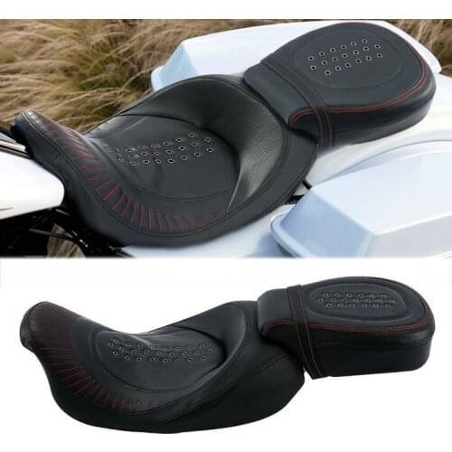 Motorcycle Rider Driver Passenger Seat For Harley Touring CVO Road Electra Street Glide Road King 2009-2020