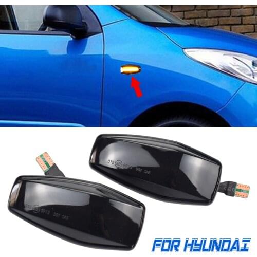 For Hyundai Elantra Getz Sonata XG Terracan Tucson LED Dynamic Turn Signal Light Side Fender Marker Sequential Indicator Blinker