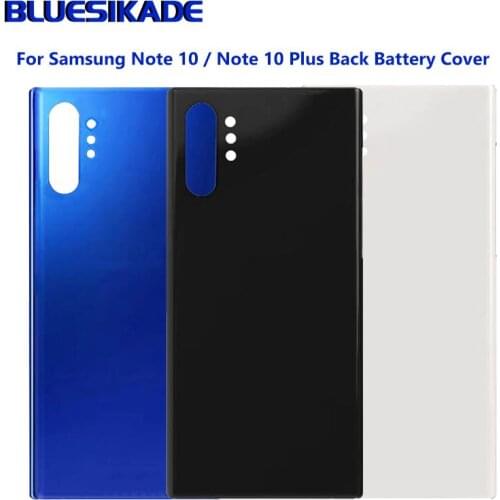 For SAMSUNG Note 10 Back Battery Cover Housing For Samsung Galaxy N970 N970F Note 10 plus N975 N975F NOTE10 Back Rear Glass Case