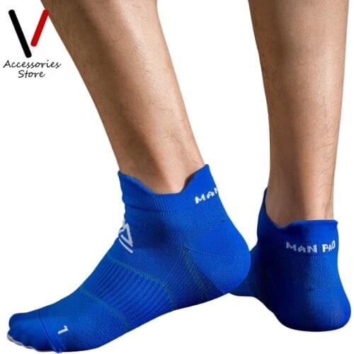 1pair Male Female Professional Breathable Cycling Sports Running Socks Unisex Foot Wear Anti Slip Shallow Mouth Solid Color Sock