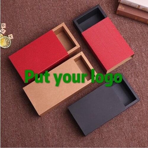 10pcs 20pcs 50pcs100pcs gift box Cover Kraft Paper Drawer Boxes Wedding Party Candy Gift Box Handmade Soap Craft Jewel Packaging