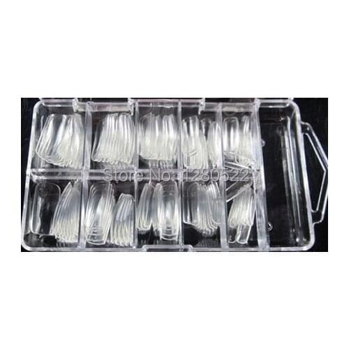 100pcs/set Acrylic False Nails Base Finger French Nail Tips unhas posticas