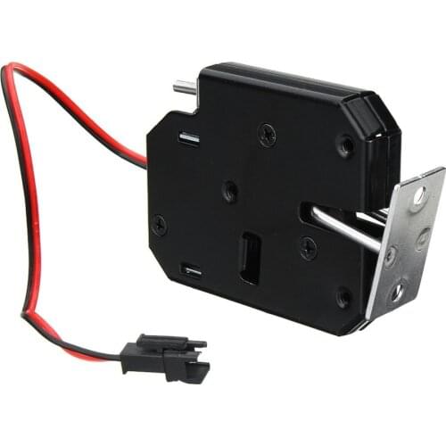 150KG/330lb Electric Magnetic Lock Door Access Control DC 12V Cabinet Drawer Electromagnetic Lock with Emergency Unlock