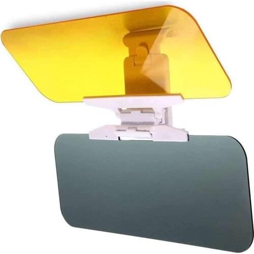 2 In 1 Car-Styling Car Sun Visor Hd Anti-Dazzling Block The Visor Uv Fold Flip Down Goggle Day Night Vision Driving Mirror