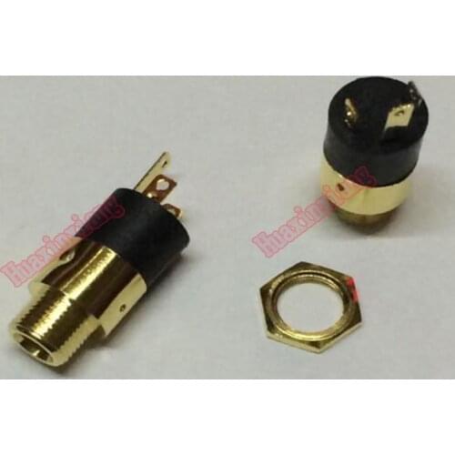 20PCS/Lot PJ-392 3.5MM Stereo Female Audio Sockect/Jack Connector with Screw 3Pin Gold-Plated