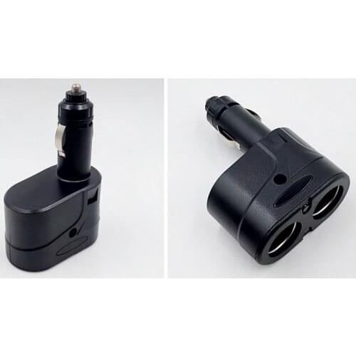 200pcs Dual cigarette lighter Socket car Lighter Charger Socket Splitter 12V Double Dual Adapter Splitter