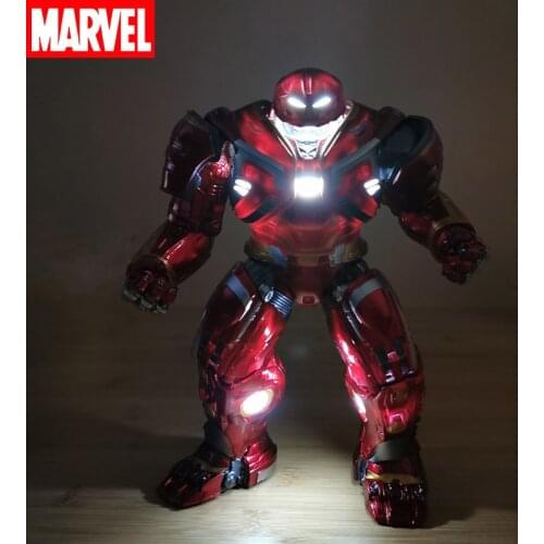 21 CM Disney Hulkbuster Action Figure Model MK44 Luminous Cartoon Anime The Avengers Iron Man Doll Toys Kids Collection Gifts