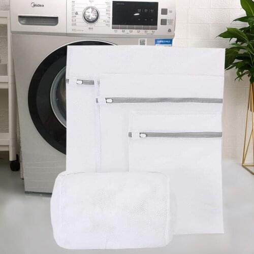 4Pcs Mesh Laundry Bag Polyester Laundry Wash Bags Coarse Net Laundry Basket Laundry Bags for Washing Machines Mesh Bra Bag