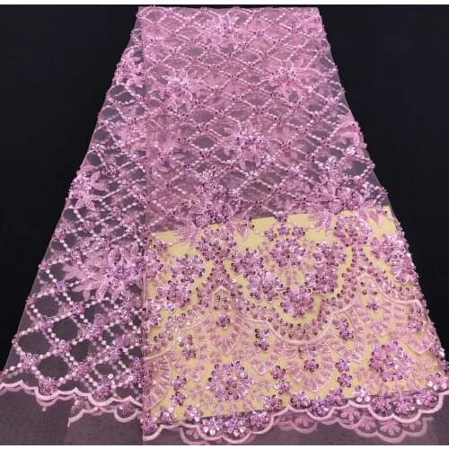 African sequin mesh lace fabric 2020 high quality French mesh lace fabric Nigeria tulle lace fabric J4050